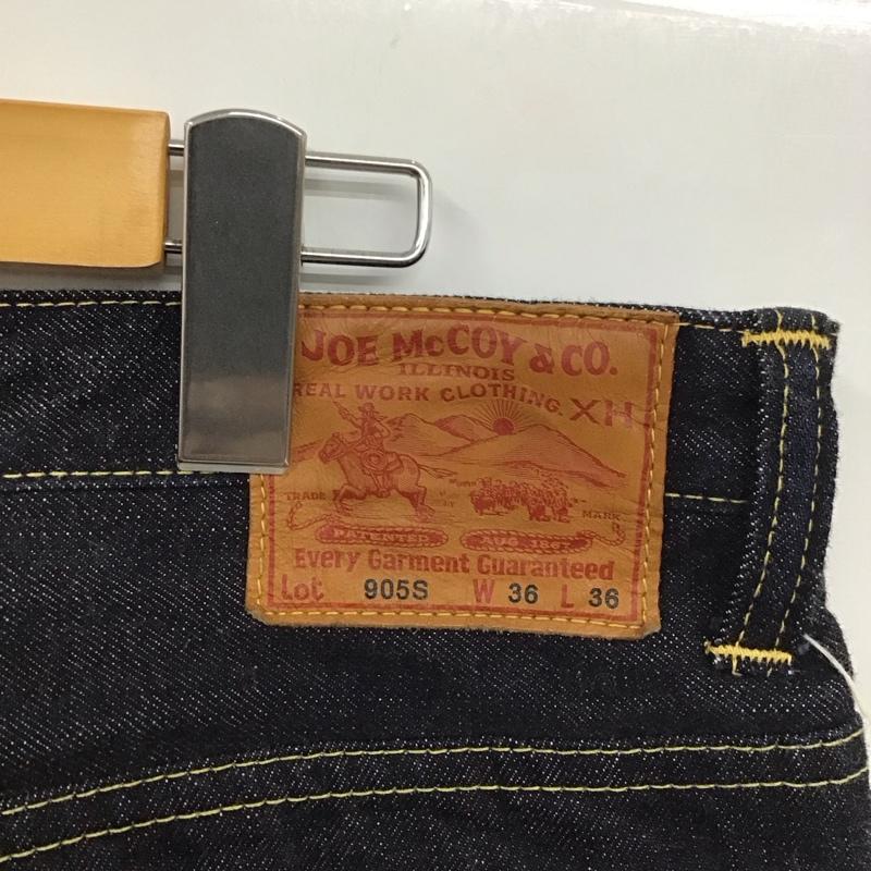 ザリアルマッコイズ THE REAL McCOY S パンツ デニム、ジーンズ デニムパンツ ストレートパンツ ワイドパンツ カジュアルパンツ 36 無地 インディゴ / インディゴ /  メンズ USED 古着 中古 10115391
