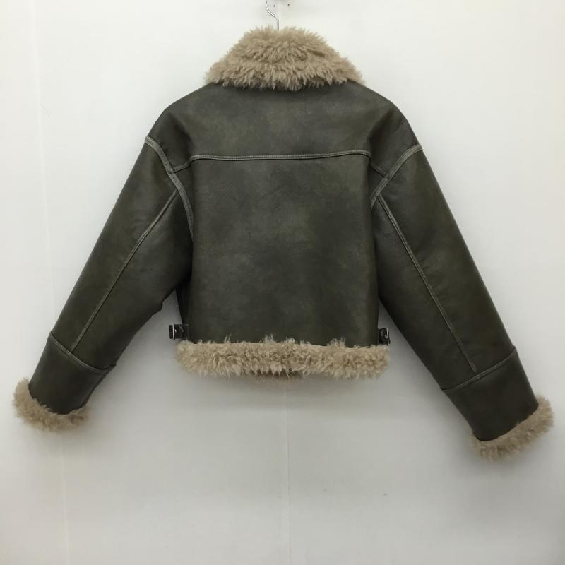 ムルーア MURUA ジャケット、上着 ジャケット、ブレザー 012450200101-03 ヴィンテージライクショートフェイクムートン FREE 無地 ダークブラウン / ダークブラウン /  レディース USED 古着 中古 10141831