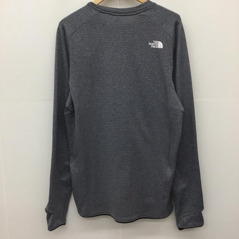 ザノースフェイス THE NORTH FACE カットソー 長袖 NL72479 ロンTサーマルバーサグリッドクルー XL ロゴ、文字 灰 / グレー /  メンズ USED 古着 中古 10149772