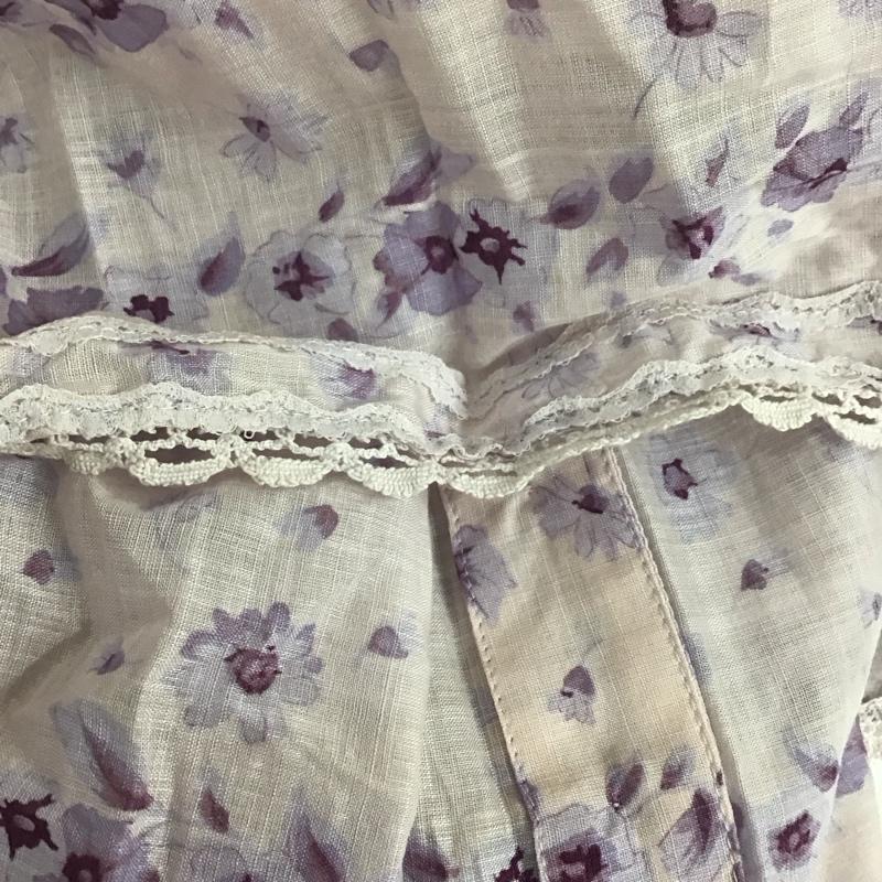 インゲボルグ INGEBORG スカート ロングスカート P029QFS11 コットン ティアードスカート フロントボタン S 花柄 桃 / ピンク /  レディース USED 古着 中古 10108602