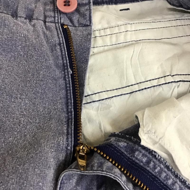 古着 USED パンツ ワークパンツ、ペインターパンツ BANANA REPUBLIC 80s　カーゴパンツ　バナナリパブリック 34 無地 青 / ブルー /  メンズ USED 古着 中古 10117476