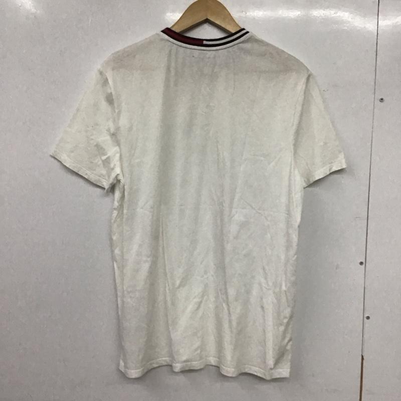 トミーヒルフィガー TOMMY HILFIGER Tシャツ 半袖 半袖カットソー プリントTシャツ クルーネックカットソー L ロゴ、文字 白 / ホワイト /  メンズ USED 古着 中古 10144910
