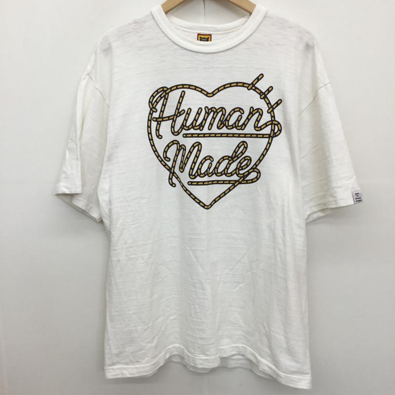 ヒューマンメード HUMAN MADE Tシャツ 半袖 XL ロゴ、文字 白 / ホワイト /  メンズ USED 古着 中古 10129019