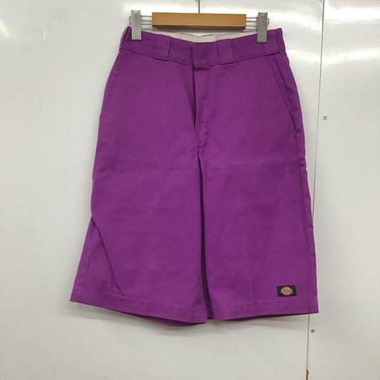 ディッキーズ Dickies パンツ ショートパンツ ショートパンツ ハーフパンツ カジュアルパンツ 28インチ ロゴ、文字 紫 / パープル /  メンズ USED 古着 中古 10144547