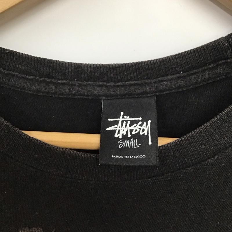 ステューシー STUSSY Tシャツ 半袖 半袖カットソー プリントTシャツ クルーネックカットソー S プリント 黒 / ブラック /  メンズ USED 古着 中古 10135888