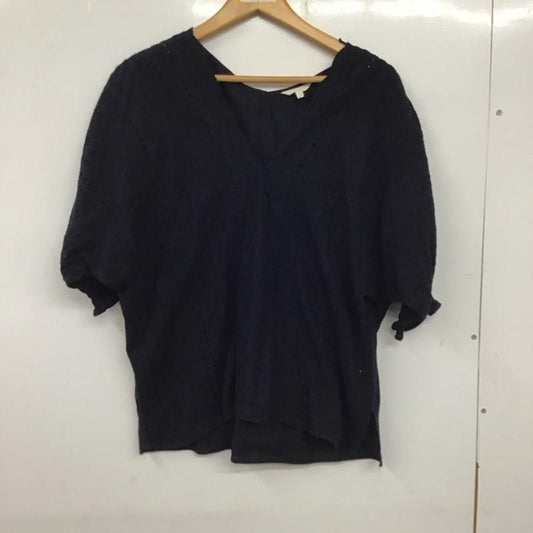 スタディオクリップ studio CLIP カットソー 半袖 半袖カットソー 無地Tシャツ Vネックカットソー M 総柄 紺 / ネイビー /  レディース USED 古着 中古 10136455