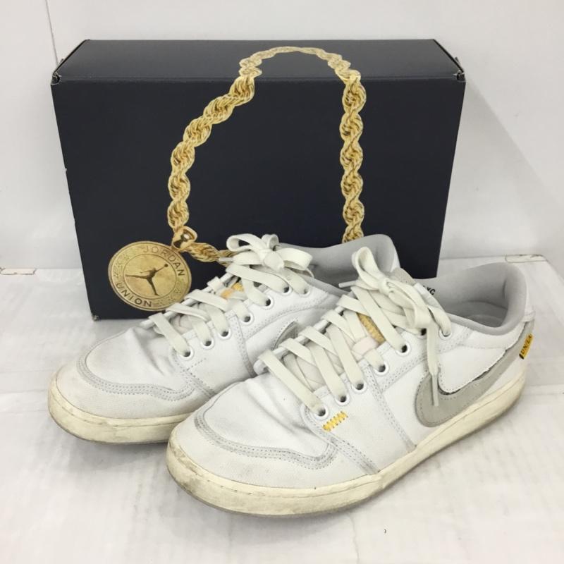 ナイキ NIKE スニーカー スニーカー DO8912-101AIR JORDAN 1 KO LOW UNION 26cm 箱有 26.0cm ロゴ、文字 白 / ホワイト / X 灰 / グレー /  メンズ USED 古着 中古 10109921