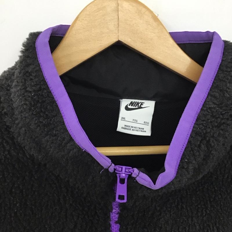 ナイキ NIKE ジャケット、上着 ジャケット、ブレザー dq4881-010 ジャケットクラブフリース ウィンタライズドアラック XXL ロゴ、文字 ダークグレー / ダークグレー /  メンズ USED 古着 中古 10146565