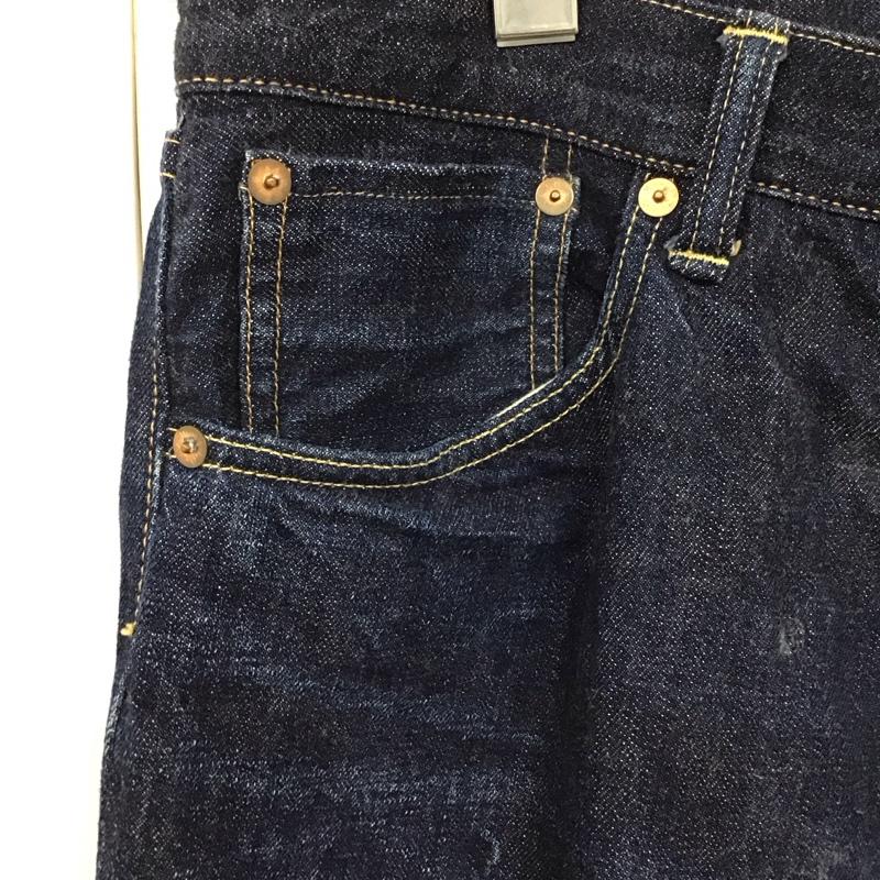 ウエアハウス WAREHOUSE パンツ デニム、ジーンズ デニムパンツ ストレートパンツ ワイドパンツ カジュアルパンツ 33インチ 無地 インディゴ / インディゴ /  メンズ USED 古着 中古 10119500