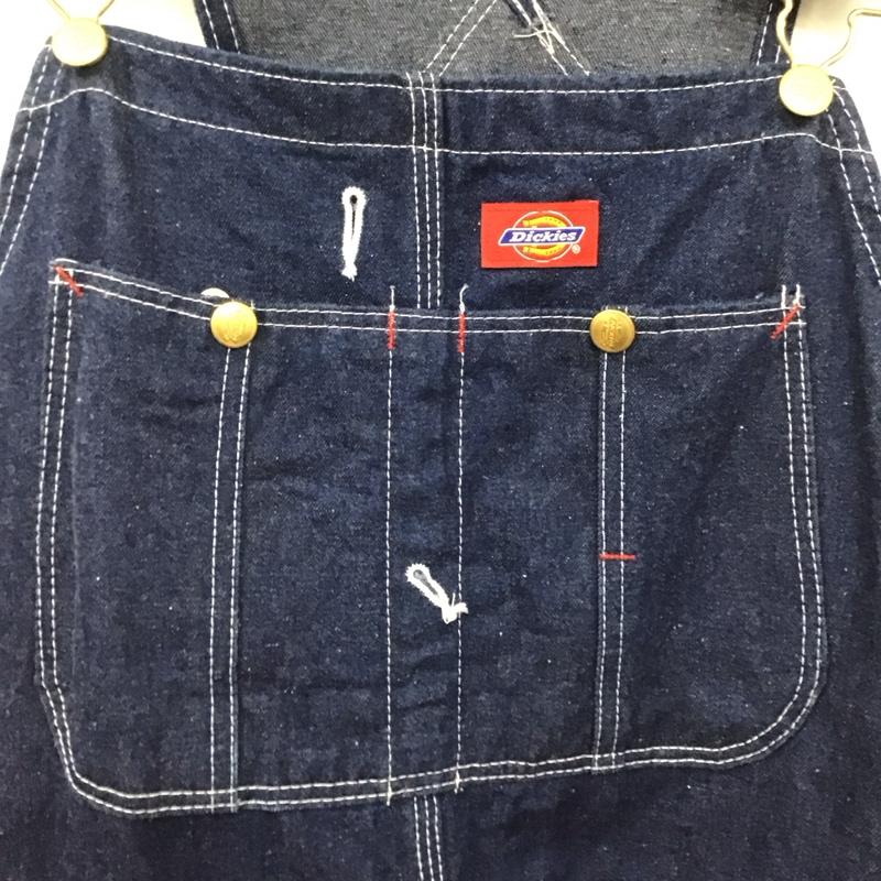 ディッキーズ Dickies サロペット・オーバーオール サロペット、オーバーオール ロゴ、文字 インディゴ / インディゴ /  メンズ USED 古着 中古 10137576