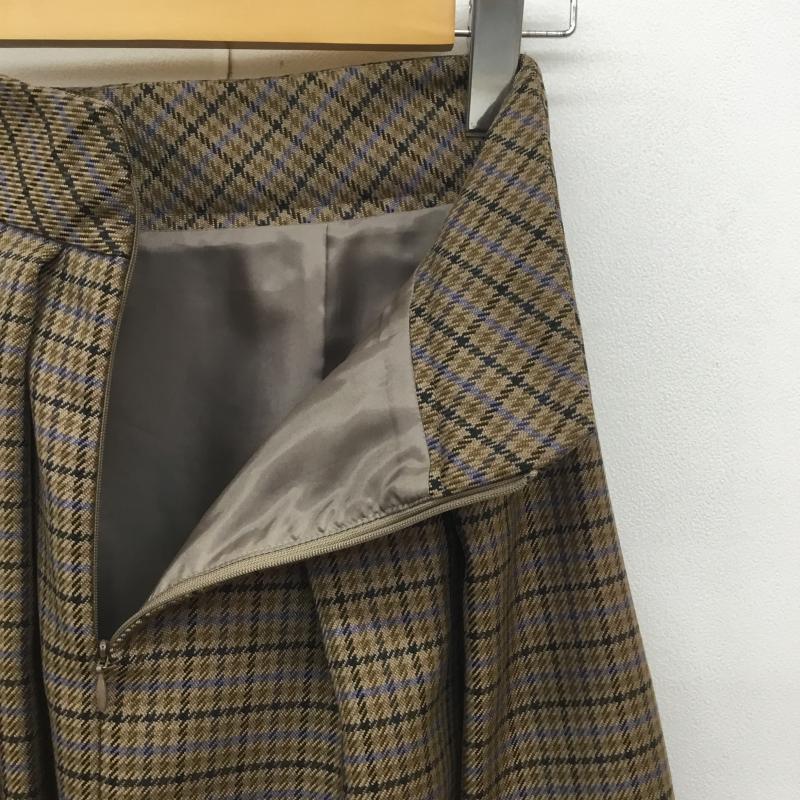 アーバンリサーチ URBAN RESEARCH スカート ロングスカート 36 チェック 茶 / ブラウン /  レディース USED 古着 中古 10106157