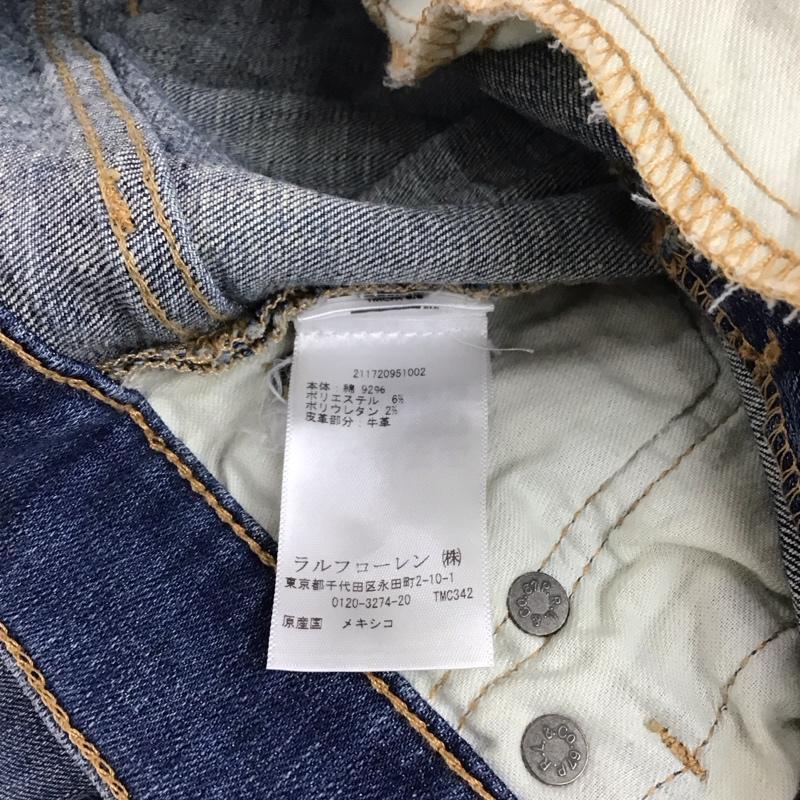 ポロバイラルフローレン Polo by RALPH LAUREN パンツ デニム、ジーンズ デニムパンツ スリムパンツ ストレッチパンツ 無地 インディゴ / インディゴ /  レディース USED 古着 中古 10115955