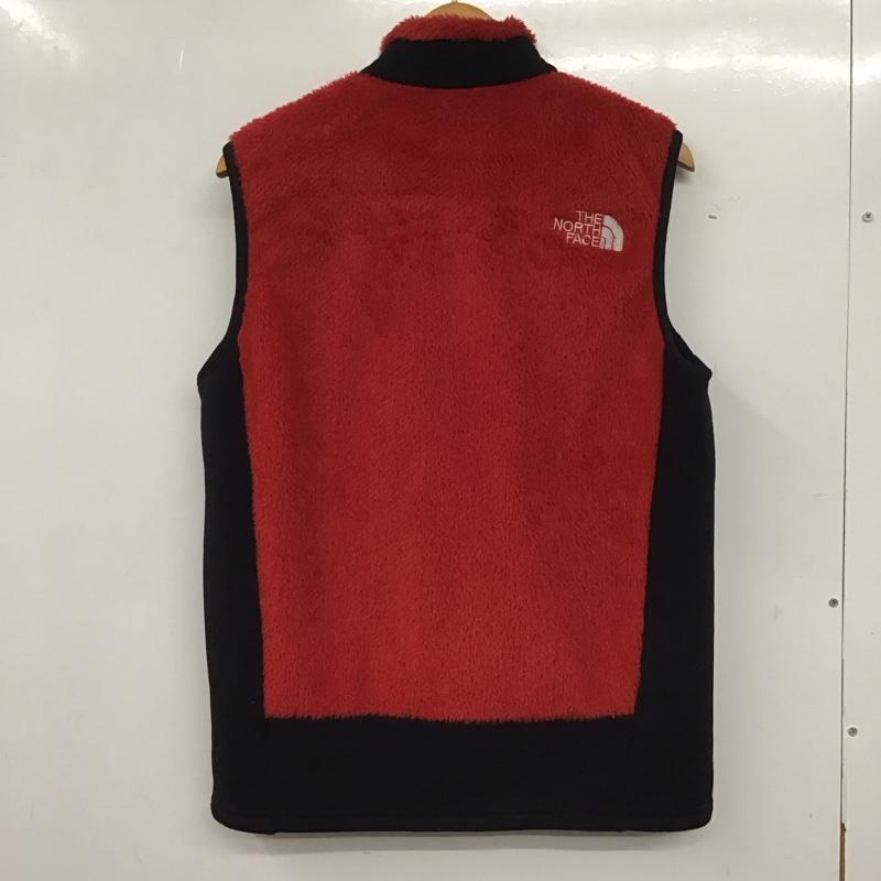 ザノースフェイス THE NORTH FACE ベスト ベスト na45704 VERSAAIRVEST ジップアップベスト フリースベスト M ロゴ、文字 赤 / レッド /  メンズ USED 古着 中古 10139855