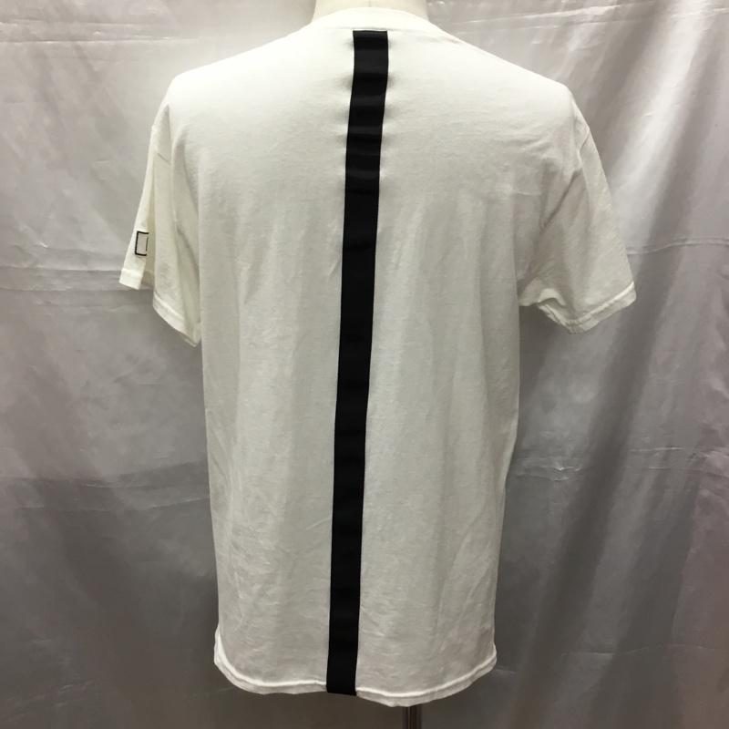 エルヴィラ ELVIRA Tシャツ 半袖 クルーネック プリント M ロゴ、文字 白 / ホワイト /  メンズ USED 古着 中古 10115520