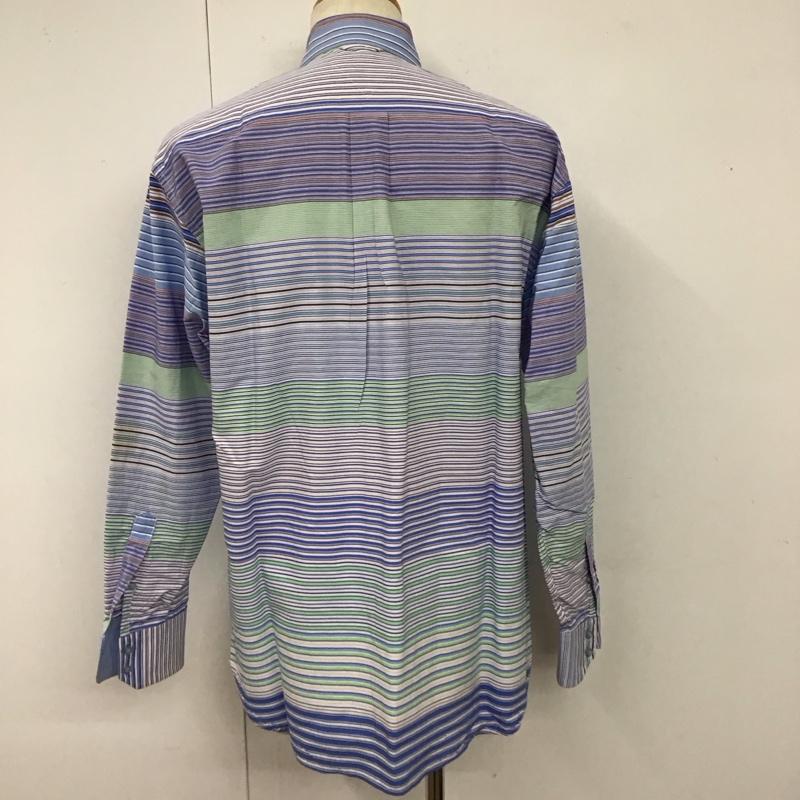 トミーヒルフィガー TOMMY HILFIGER シャツ、ブラウス 長袖 長袖シャツ カラーシャツ ポケットシャツ 長袖カットソー ボーダーシャツ M ボーダー柄 マルチカラー / マルチカラー /  メンズ USED 古着 中古 10114982