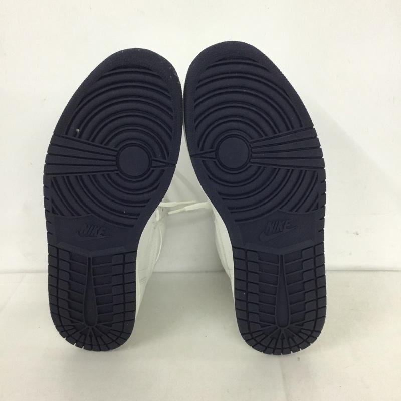 ナイキ NIKE スニーカー スニーカー 136060 111 AIR JORDAN 1 2001ADDITION 26cm 箱有 26.0cm ロゴ、文字 白 / ホワイト / X 紺 / ネイビー /  メンズ USED 古着 中古 10131692