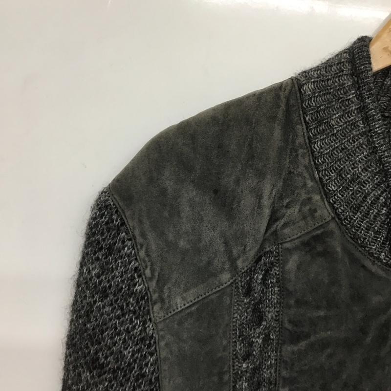 古着 USED ジャケット、上着 ジャンパー、ブルゾン ニット 無地 黒 / ブラック /  メンズ USED 古着 中古 10139463