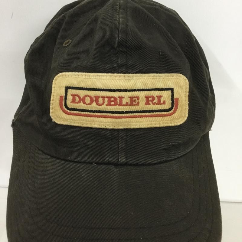 ダブルアールエル RRL 帽子 キャップ コットン 三ツ星タグ 90年代 ロゴ、文字 ダークブラウン / ダークブラウン /  メンズ USED 古着 中古 10140153