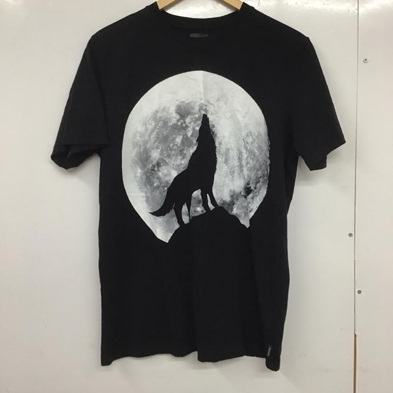 ディーゼル DIESEL Tシャツ 半袖 半袖カットソー プリントTシャツ クルーネックカットソー M プリント 黒 / ブラック /  メンズ USED 古着 中古 10132800