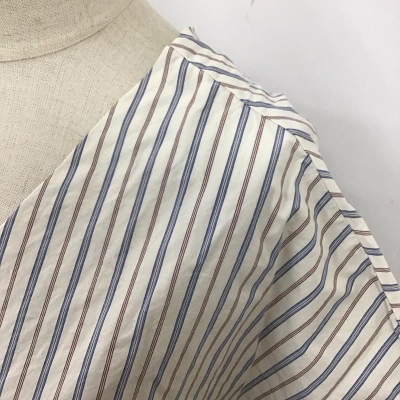アーバンリサーチ URBAN RESEARCH ワンピース ひざ丈スカート UR75-26O007 Vネック 半袖 FREE ストライプ マルチカラー / マルチカラー /  レディース USED 古着 中古 10114402