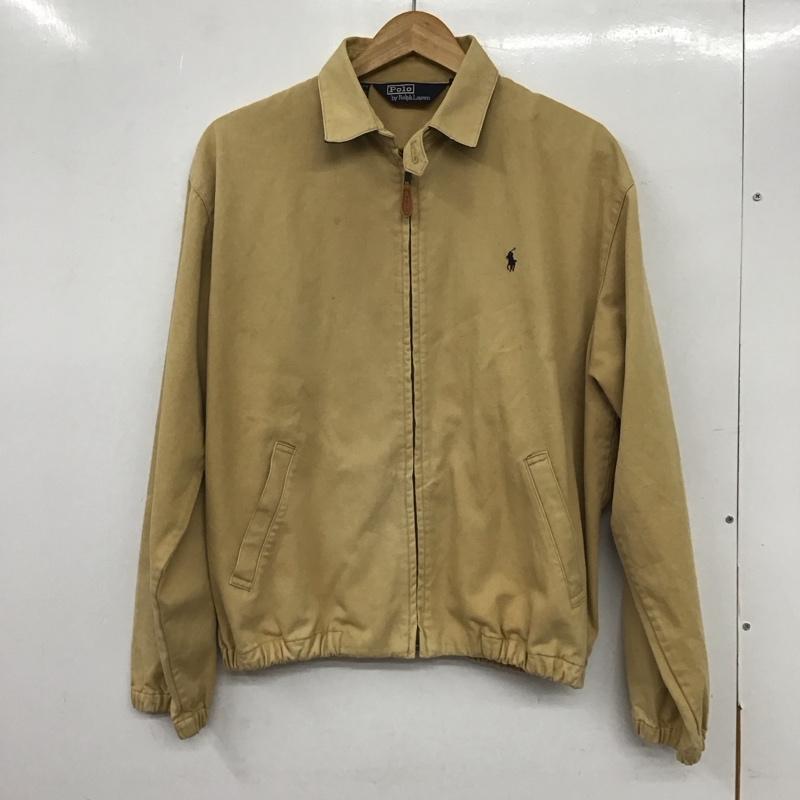 ポロバイラルフローレン Polo by RALPH LAUREN ジャケット、上着 ジャケット、ブレザー ジップアップジャケット アウター 古着 カラージャケット S ロゴ、文字 ベージュ / ベージュ /  メンズ USED 古着 中古 10134565