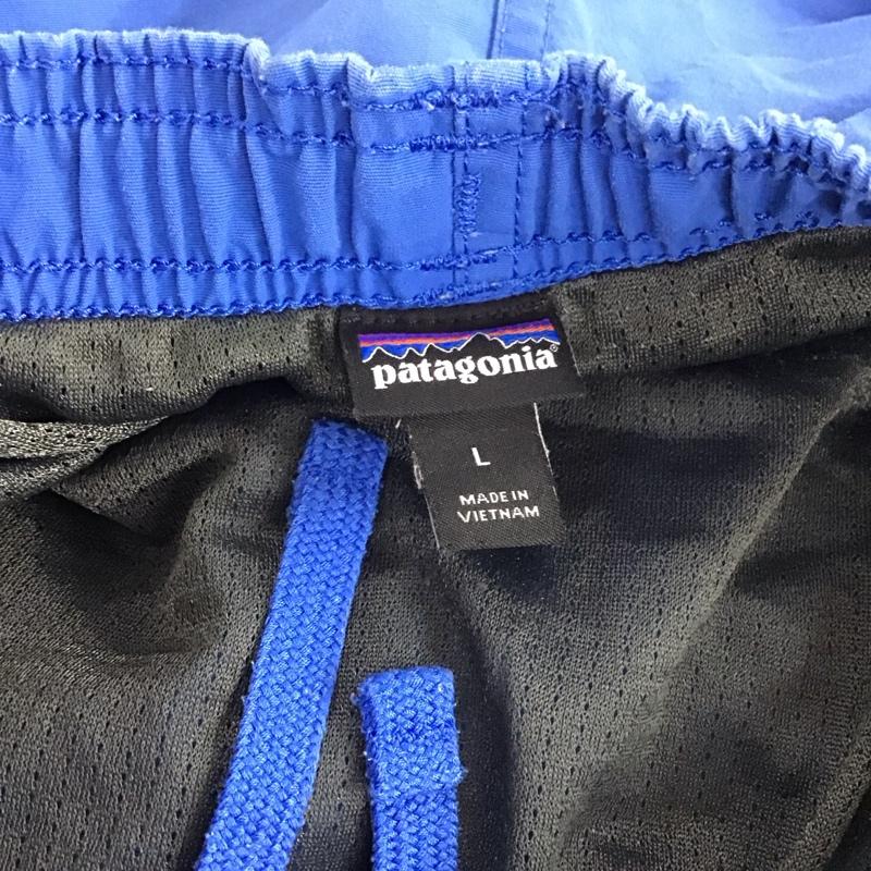パタゴニア patagonia パンツ ショートパンツ キッズ 水陸両用 L ロゴ、文字 青 / ブルー /  ボーイズ USED 古着 中古 10139597