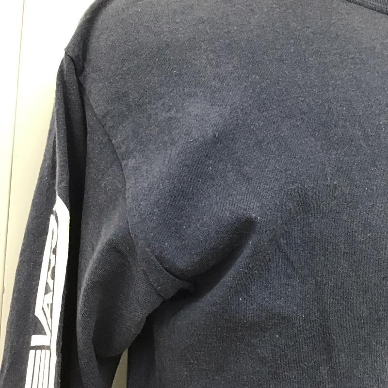 バンズ VANS カットソー 長袖 長袖カットソー クルーネックカットソー ロングスリーブカットソー プリントTシャツ s.d M ロゴ、文字 紺 / ネイビー /  メンズ USED 古着 中古 10119539