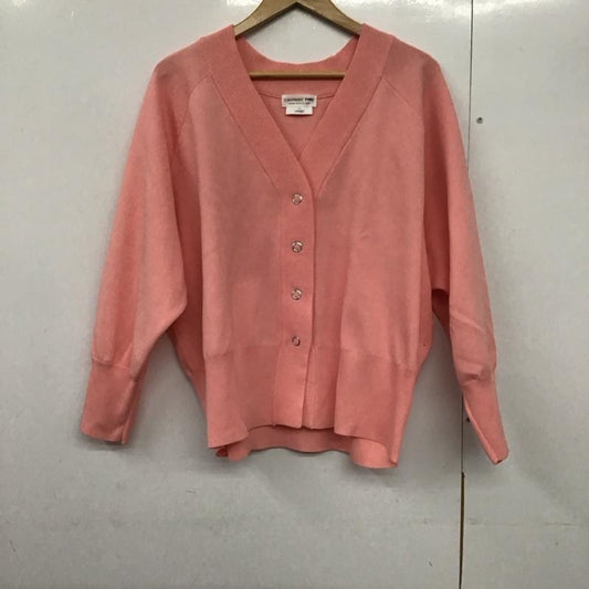 チャオパニック CIAOPANIC カーディガン 長袖 ONE SIZE 無地 桃 / ピンク /  レディース USED 古着 中古 10142885