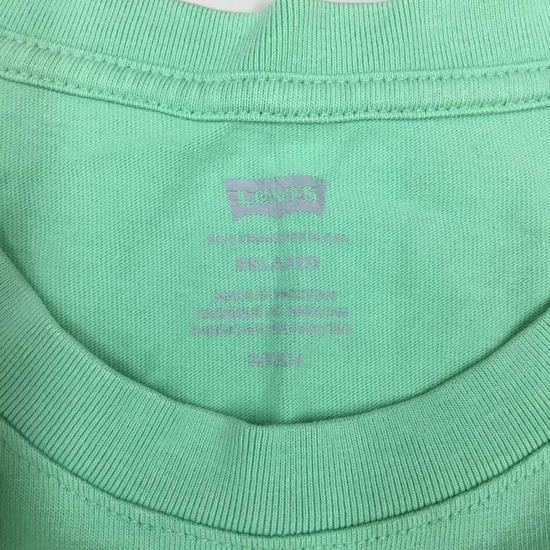 リーバイス Levi s Tシャツ 長袖 16139-0050 ロンT S ロゴ、文字 薄緑 / ライトグリーン /  メンズ USED 古着 中古 10119169
