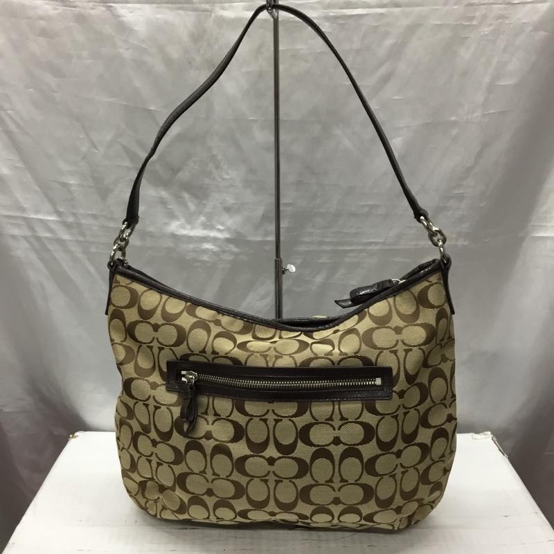 コーチ COACH トートバッグ トートバッグ F29941 シグネチャー 総柄 ベージュ / ベージュ / X ダークブラウン / ダークブラウン /  レディース USED 古着 中古 10120737