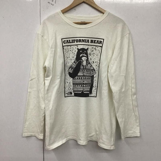ザ ノースフェイス パープルレーベル THE NORTH FACE PURPLE LABEL カットソー 長袖 長袖カットソー プリントカットソー クルーネック M プリント 白 / ホワイト /  メンズ USED 古着 中古 10129651