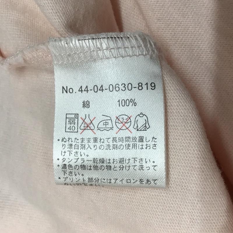 ビームスミニ BEAMSMINI Tシャツ 半袖 130cm リンガーTシャツ キッズ 130cm ロゴ、文字 桃 / ピンク / X 紺 / ネイビー /  ボーイズ USED 古着 中古 10116916