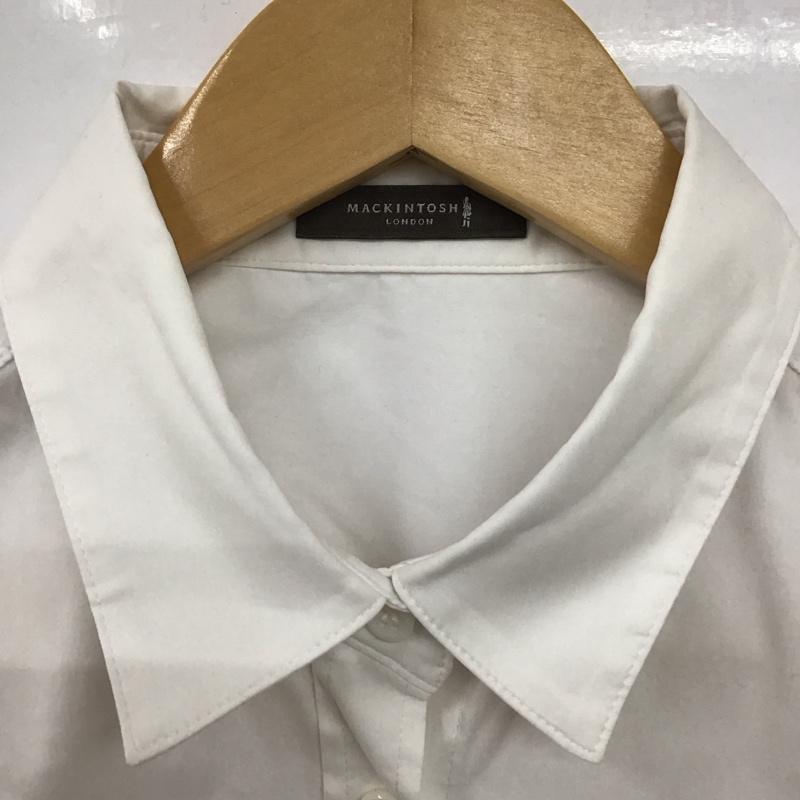 マッキントッシュ Mackintosh シャツ、ブラウス 長袖 長袖シャツ 無地シャツ カラーシャツ 38 無地 白 / ホワイト /  レディース USED 古着 中古 10128751