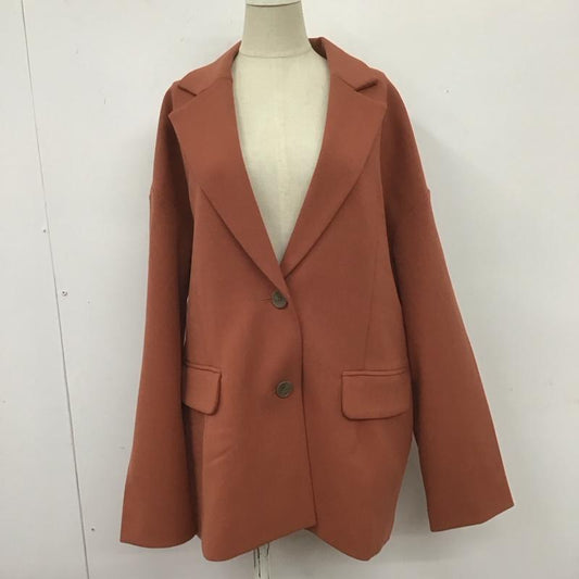 マウジー MOUSSY ジャケット、上着 ジャケット、ブレザー 010EA730-7010 BOXY SINGLE JACKET タグ付き FREE 無地 茶 / ブラウン /  レディース USED 古着 中古 10107069
