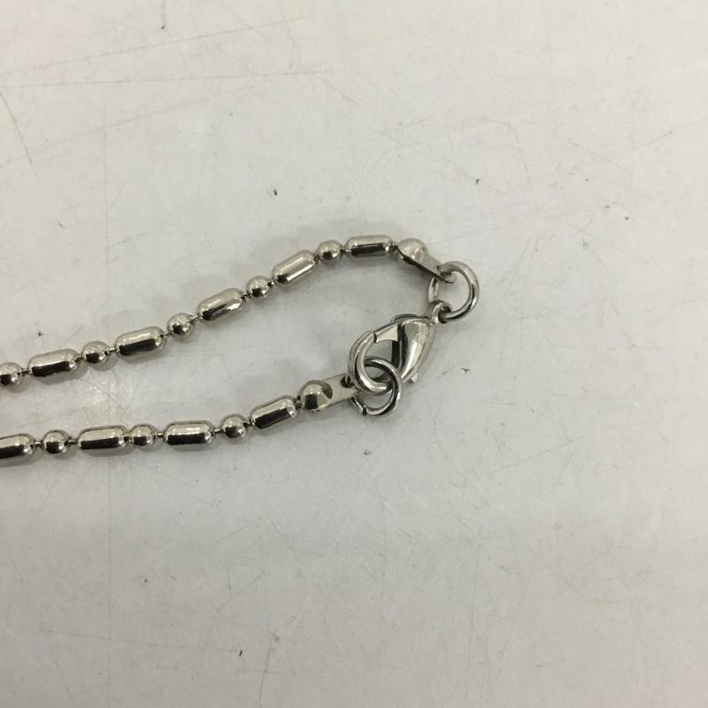 ステューシー STUSSY アクセサリー ネックレス、ペンダント ロゴ、文字 銀 / シルバー / X 黒 / ブラック /  メンズ USED 古着 中古 10146894