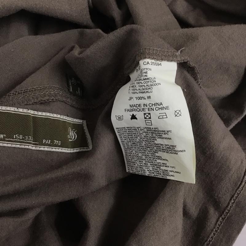 ディーゼル DIESEL Tシャツ 半袖 Vネック プリント L ロゴ、文字 茶 / ブラウン /  メンズ USED 古着 中古 10107537