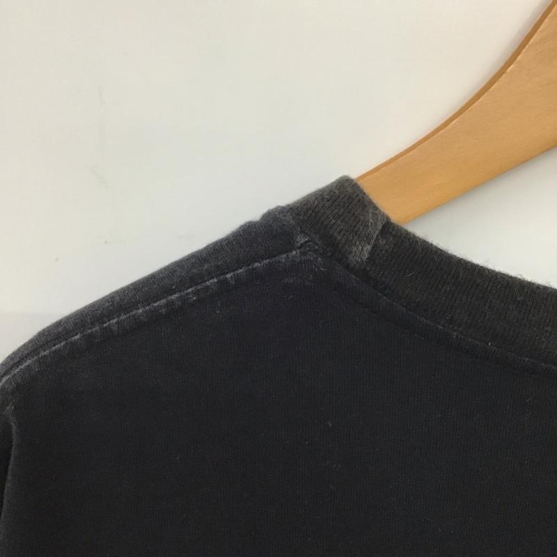 ステューシー STUSSY Tシャツ 長袖 半袖カットソー プリントTシャツ クルーネックカットソー XL ロゴ、文字 黒 / ブラック /  メンズ USED 古着 中古 10133222