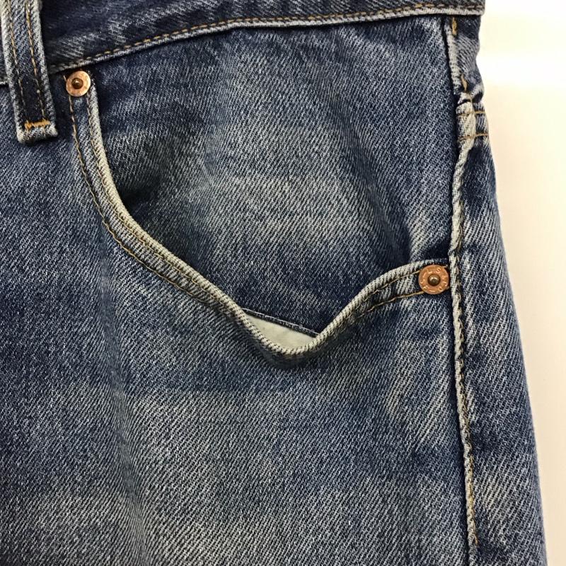 リーバイス Levi s パンツ デニム、ジーンズ デニムパンツ ストレートパンツ ワイドパンツ カジュアルパンツ 38 無地 インディゴ / インディゴ /  メンズ USED 古着 中古 10121032