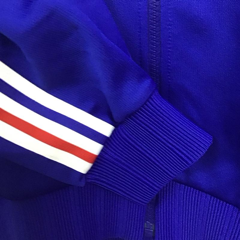 アディダス adidas ジャケット、上着 ジャケット、ブレザー ジップアップジャケット アウター ジャージ 0 ロゴ、文字 青 / ブルー /  メンズ USED 古着 中古 10146479