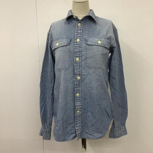 ポロラルフローレン POLO RALPH LAUREN シャツ、ブラウス 長袖 長袖シャツ カラーシャツ ポケットシャツ 長袖カットソー XS 無地 インディゴ / インディゴ /  レディース USED 古着 中古 10115990