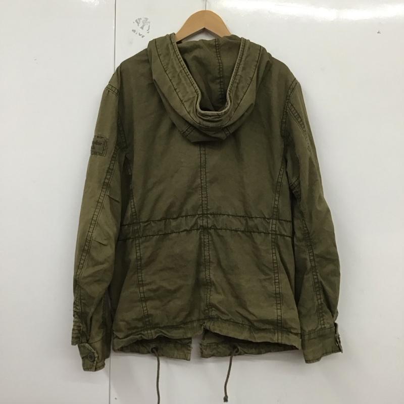 アバクロンビーアンドフィッチ ABERCROMBIE&FITCH ジャケット、上着 ジャンパー、ブルゾン ジップアップジャケット アウター 古着 ミリタリージャケット S 無地 カーキ / カーキ /  メンズ USED 古着 中古 10129854
