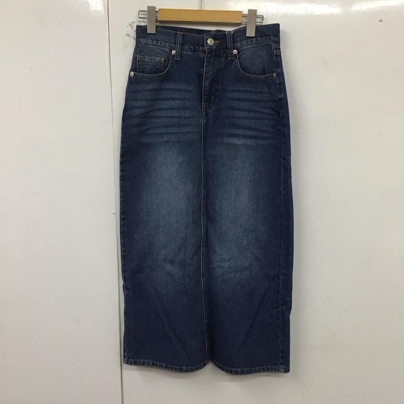 アーバンリサーチ URBAN RESEARCH スカート ロングスカート WH94-25M007 バックスリットデニムスカート タグ付き S 無地 青 / ブルー /  レディース USED 古着 中古 10129192