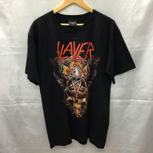 古着 USED Tシャツ 半袖 半袖カットソー プリントTシャツ クルーネックカットソー バンドTシャツ L プリント 黒 / ブラック /  メンズ USED 古着 中古 10106905