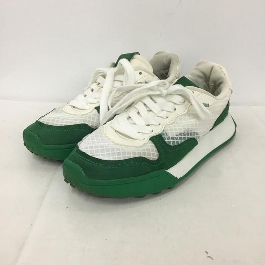 ザラ ZARA スニーカー スニーカー 3400 810 030 メッシュ シースルー EU38 無地 白 / ホワイト / X 緑 / グリーン /  レディース USED 古着 中古 10138001