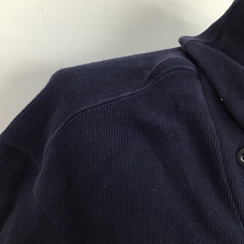 ポロバイラルフローレン Polo by RALPH LAUREN カットソー 長袖 長袖トレーナー スウェット Vネック L ロゴ、文字 紺 / ネイビー /  メンズ USED 古着 中古 10124950
