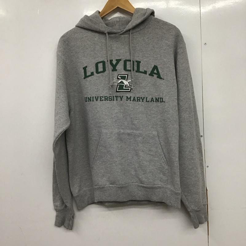 チャンピオン Champion パーカー 長袖 長袖パーカー プルオーバーパーカー スウェット M ロゴ、文字 灰 / グレー /  メンズ USED 古着 中古 10148482