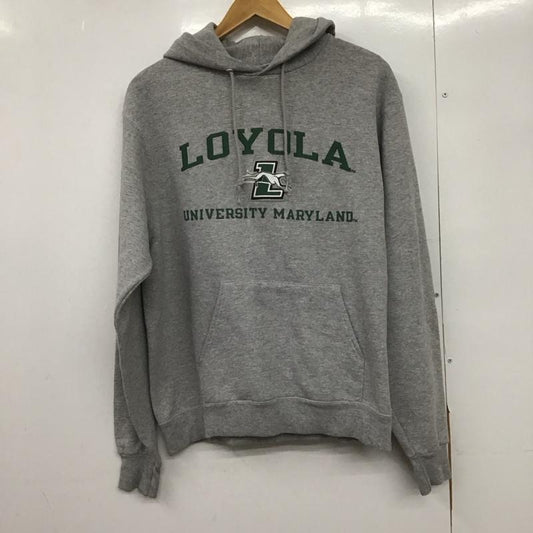 チャンピオン Champion パーカー 長袖 長袖パーカー プルオーバーパーカー スウェット M ロゴ、文字 灰 / グレー /  メンズ USED 古着 中古 10148482