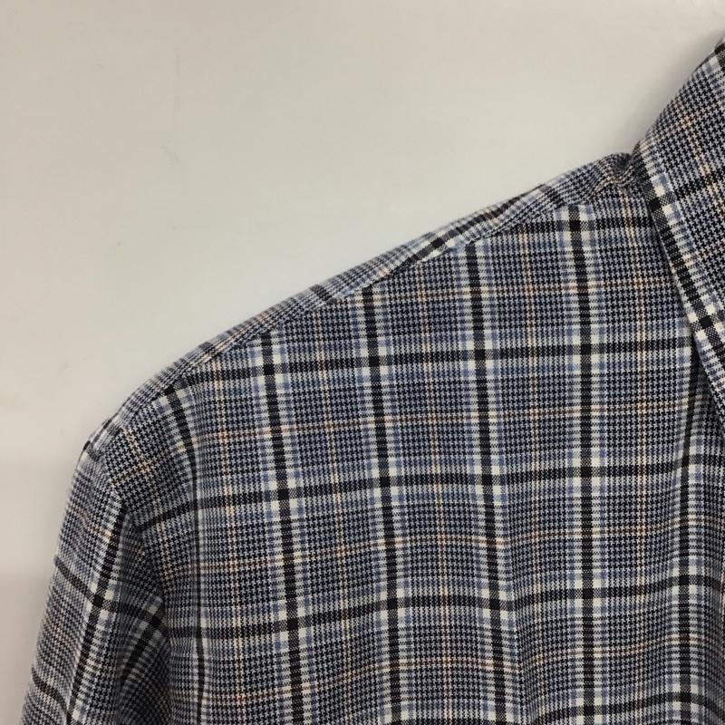 ランバン LANVIN シャツ、ブラウス 長袖 長袖シャツ チェックシャツ カラーシャツ ボタンダウンシャツ L チェック マルチカラー / マルチカラー /  メンズ USED 古着 中古 10145261