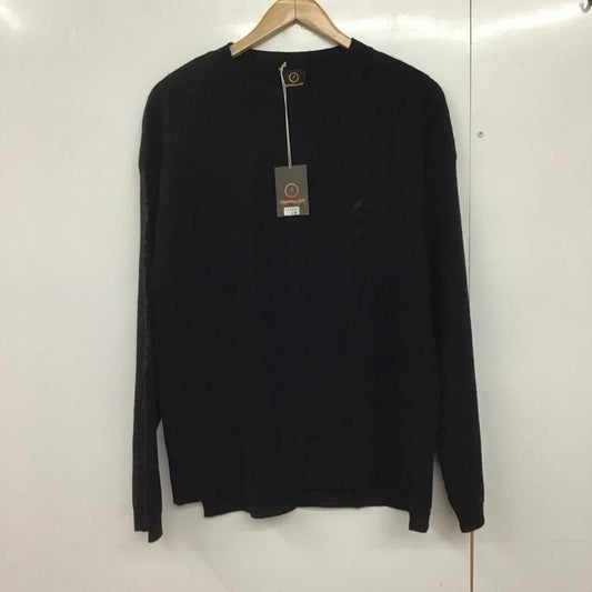古着 USED ニット、セーター 長袖 長袖 M ロゴ、文字 黒 / ブラック /  メンズ USED 古着 中古 10140916