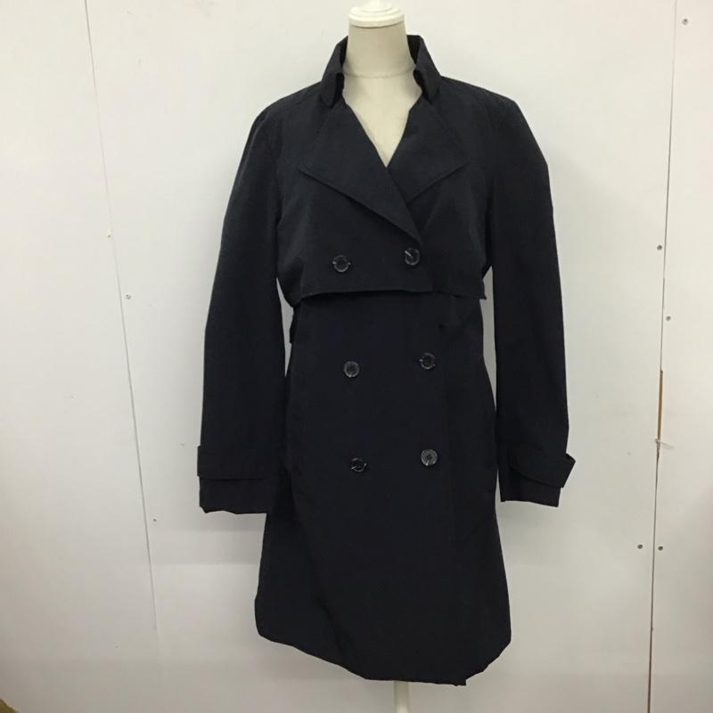 ザラ ZARA コート トレンチコート 3046 233 401 ロング丈 S 無地 紺 / ネイビー /  レディース USED 古着 中古 10124991